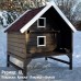 Утепленный домик для кошек "Сазон"
