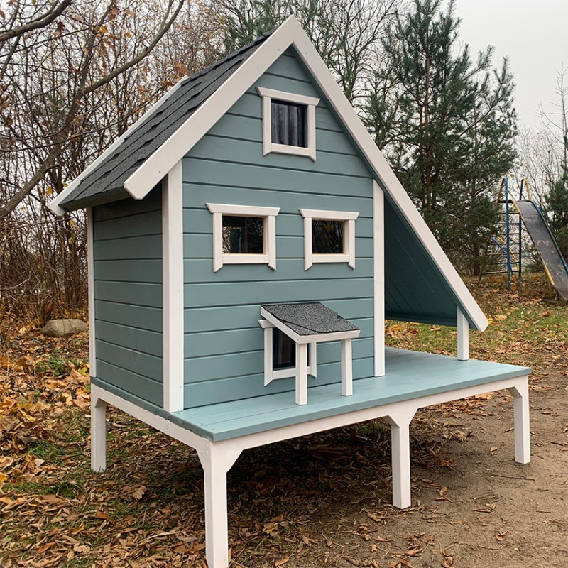 Зимний домик для уличных котов "Сканди"