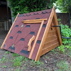 Деревянный колодец с воротом "Массив"